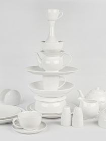 Кружка "Жемчужина" фарфоровая белая MBM MY HOME модель KP-99 WHITE Фото