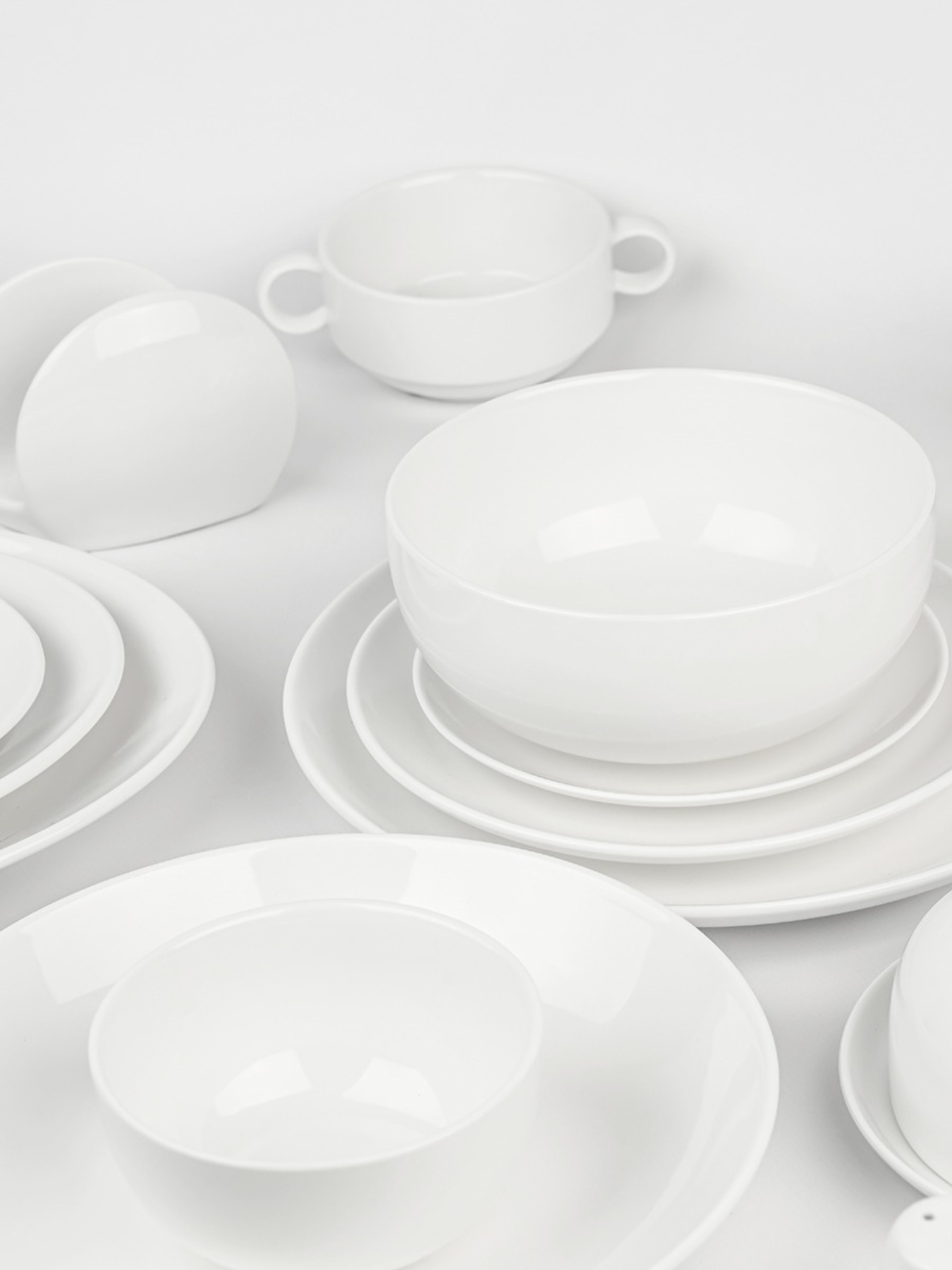 Тарілка глибока "Перлина" порцелянова біла MBM MY HOME модель KP-94 WHITE Фото