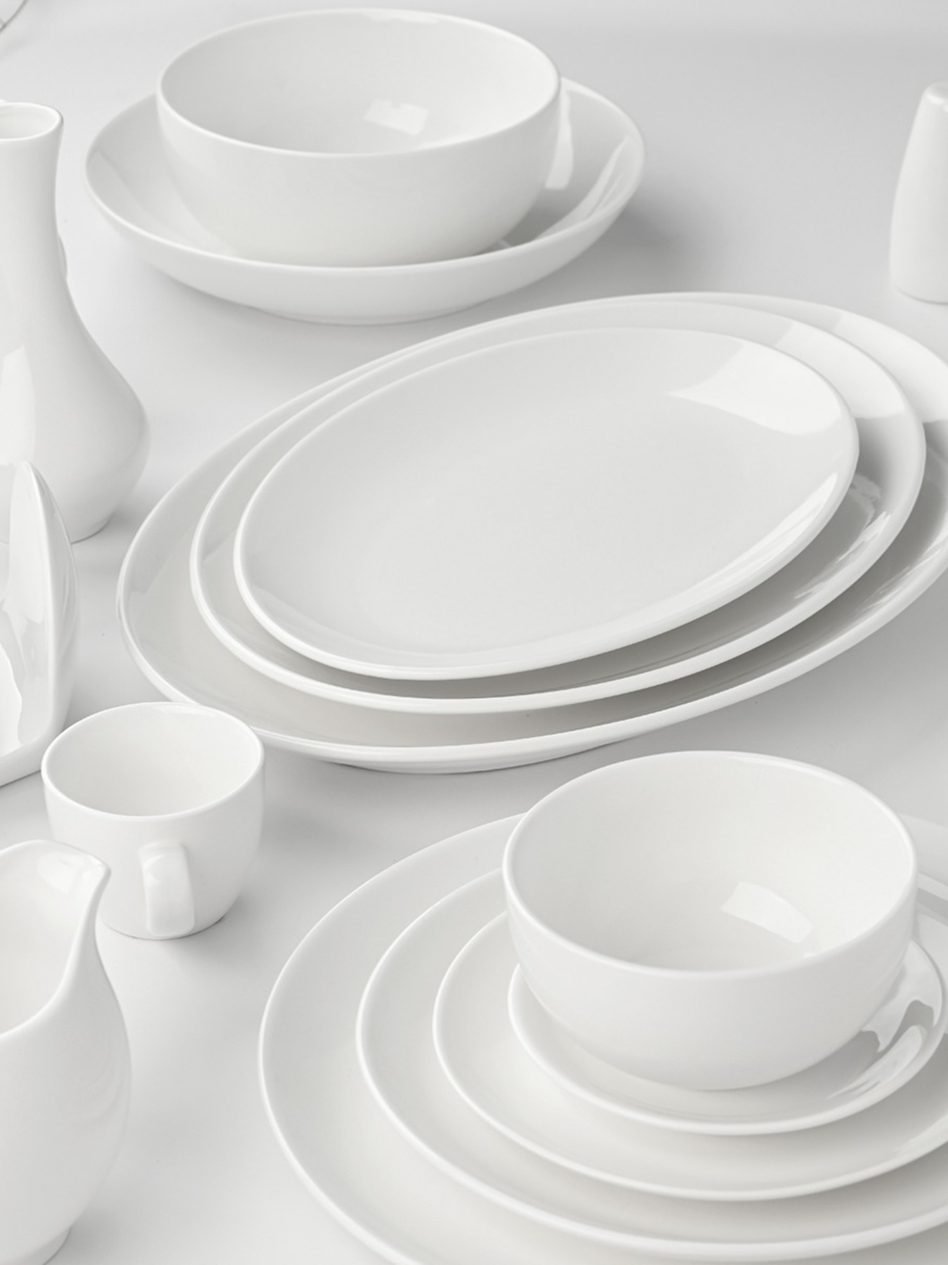 Тарілка глибока "Перлина" порцелянова біла MBM HOME модель KP-94 WHITE Фото