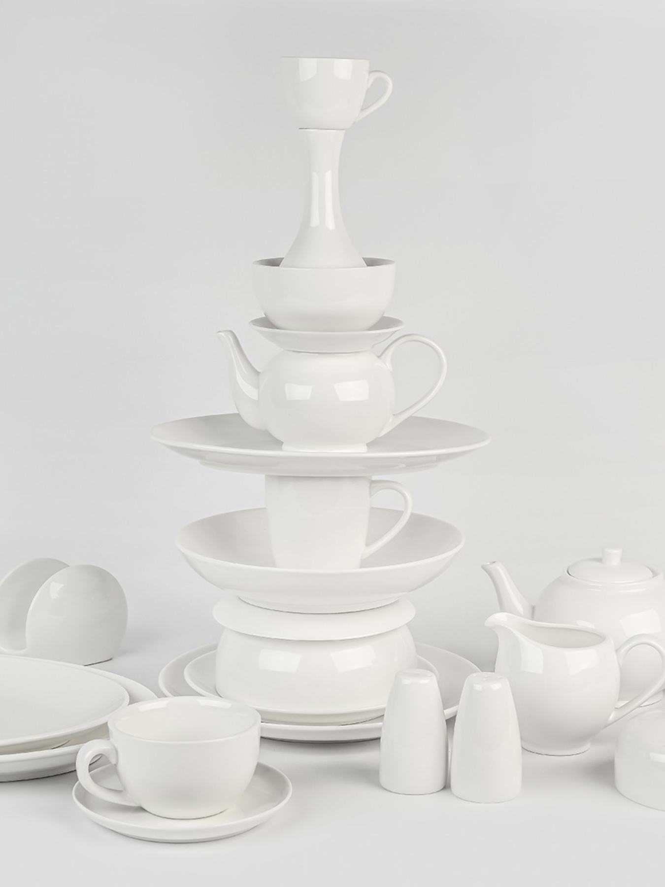 Тарілка глибока "Перлина" порцелянова біла MBM HOME модель KP-94 WHITE Фото