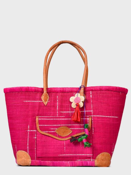 Пляжная сумка Le Comptoir de la plage модель Manjopika_Fucsia Фото