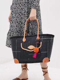 Пляжная сумка Le Comptoir de la plage модель Manjopika_Black Фото