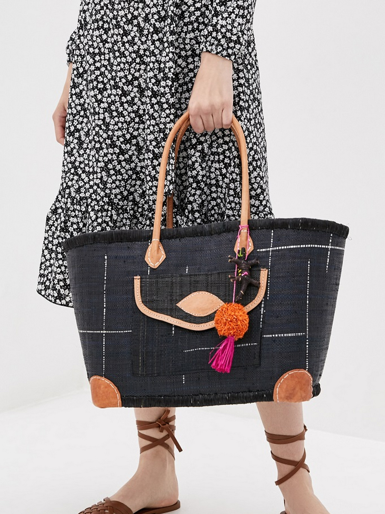 Пляжная сумка Le Comptoir de la plage модель Manjopika_Black Фото