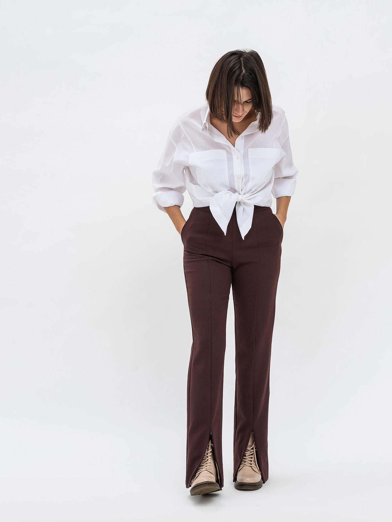 Штани Lesia модель BrownKlerisWPNTLS Фото