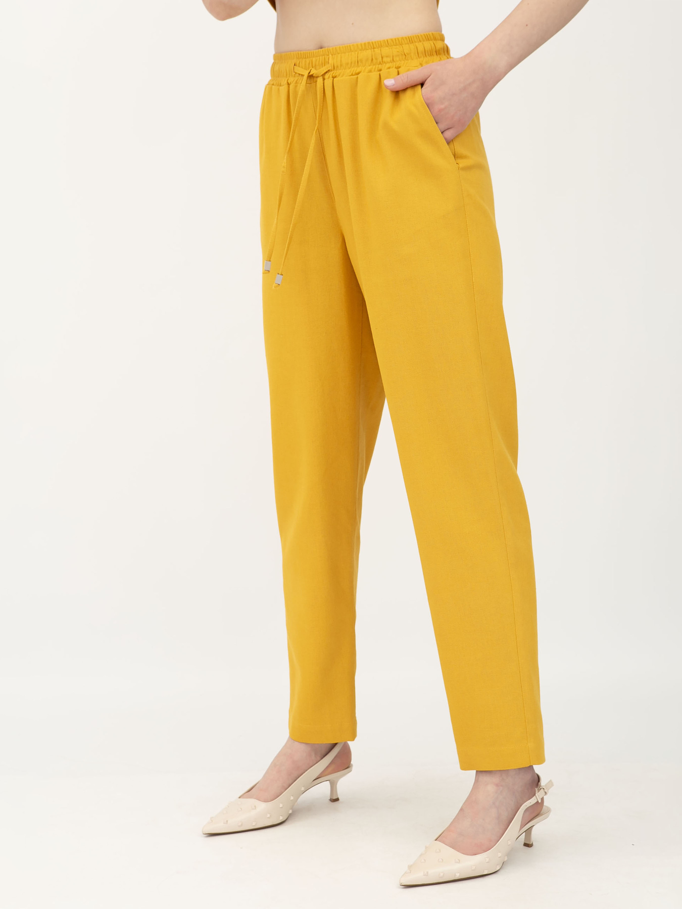 Брюки Lesia модель Brond06MustardWPNTLS Фото