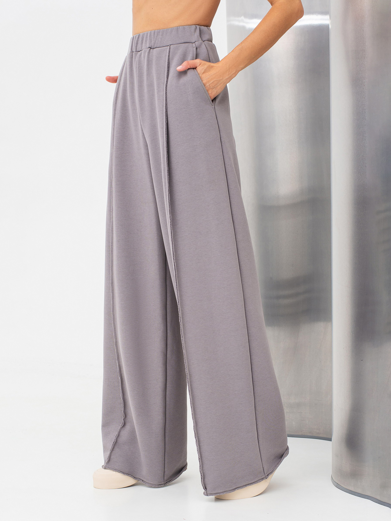 Брюки Lesia модель Elissa01GreyWPNTLS Фото