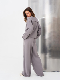 Брюки Lesia модель Elissa01GreyWPNTLS Фото