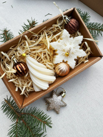 Різдвяний набір ароматичних свічок "Зимовий Затишок", натуральний оливковий віск Candle Design модель 200.0073 Різдвяний набір ароматичних свічок "Зимовий Затишок", натуральний оливковий віск Candle Design модель 200.0073 Фото