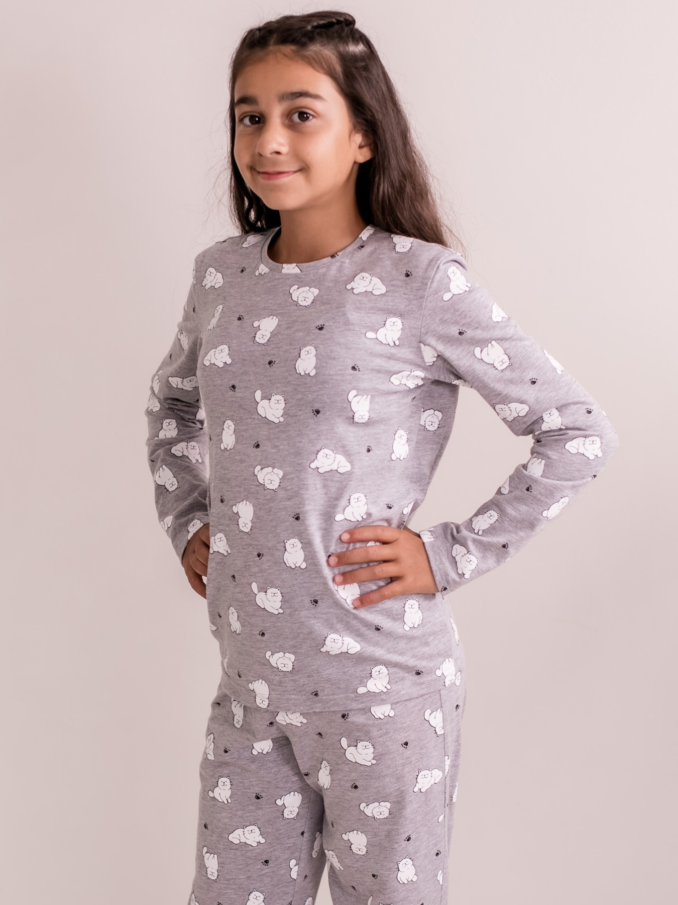 Пижама BIGU Котики модель 251122402 Пижама BIGU Котики модель 251122402 Фото