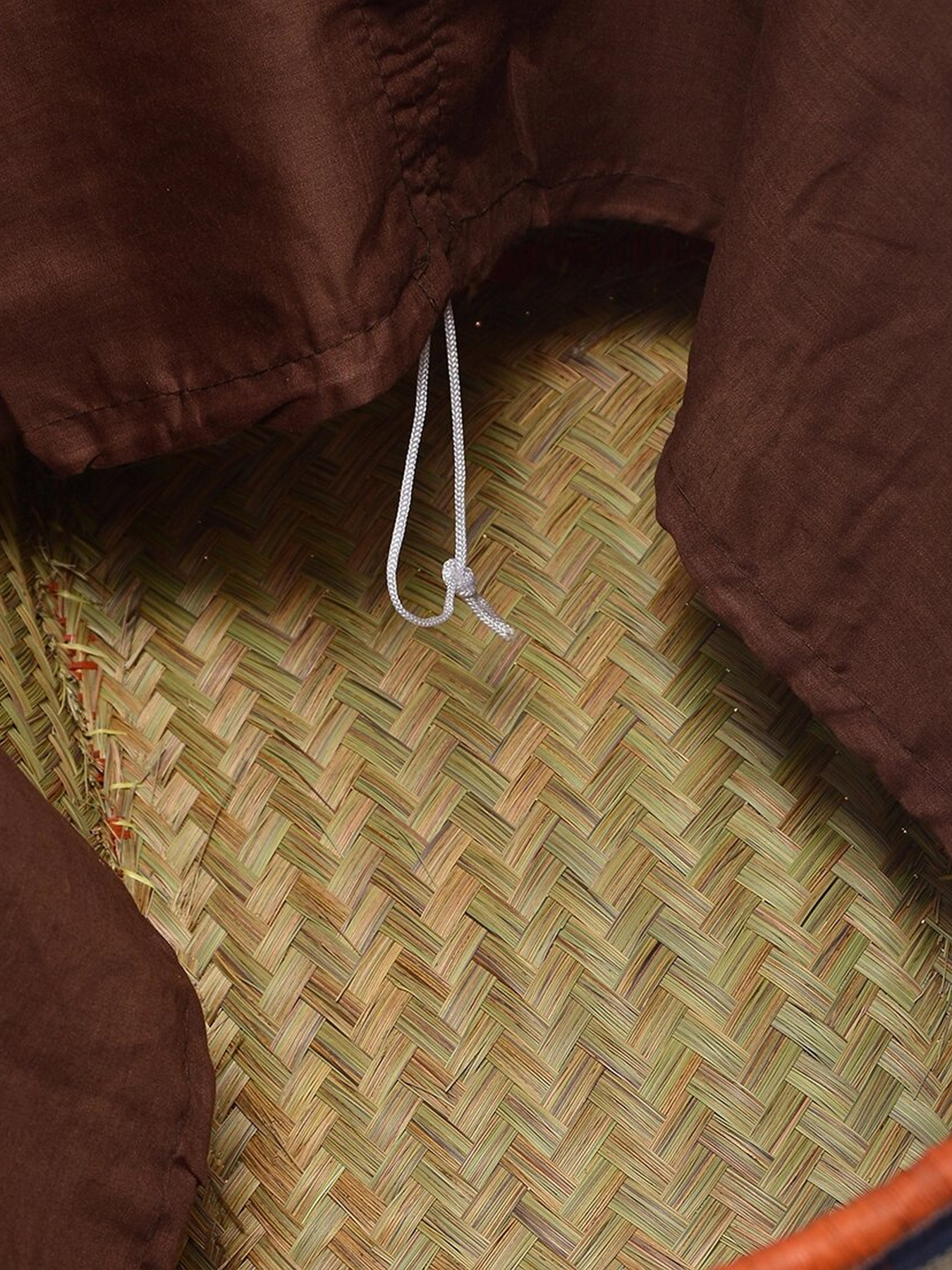 Пляжная сумка Le Comptoir de la plage модель Madras_GM_Caramel Фото