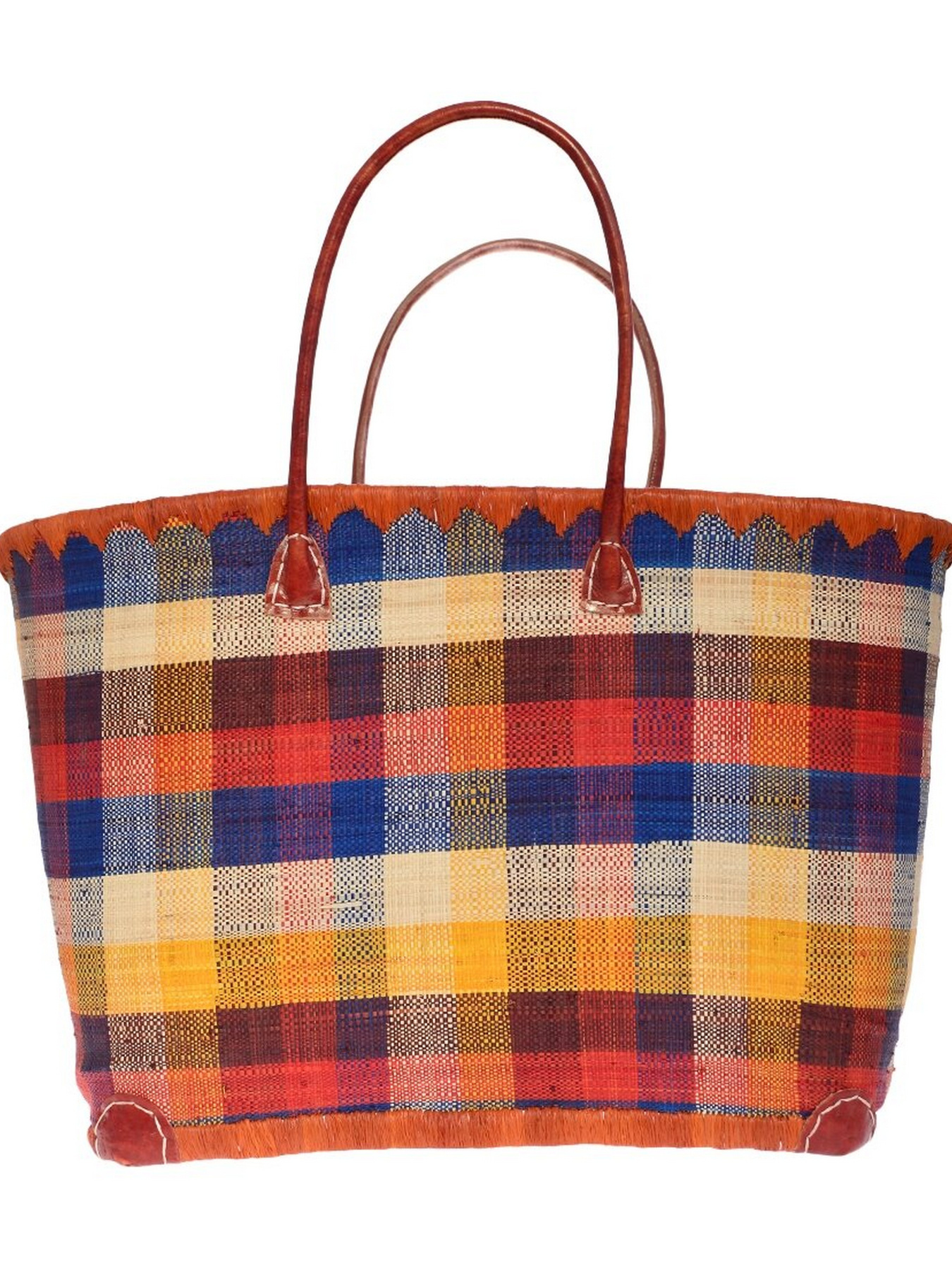 Пляжная сумка Le Comptoir de la plage модель Madras_GM_Caramel Фото