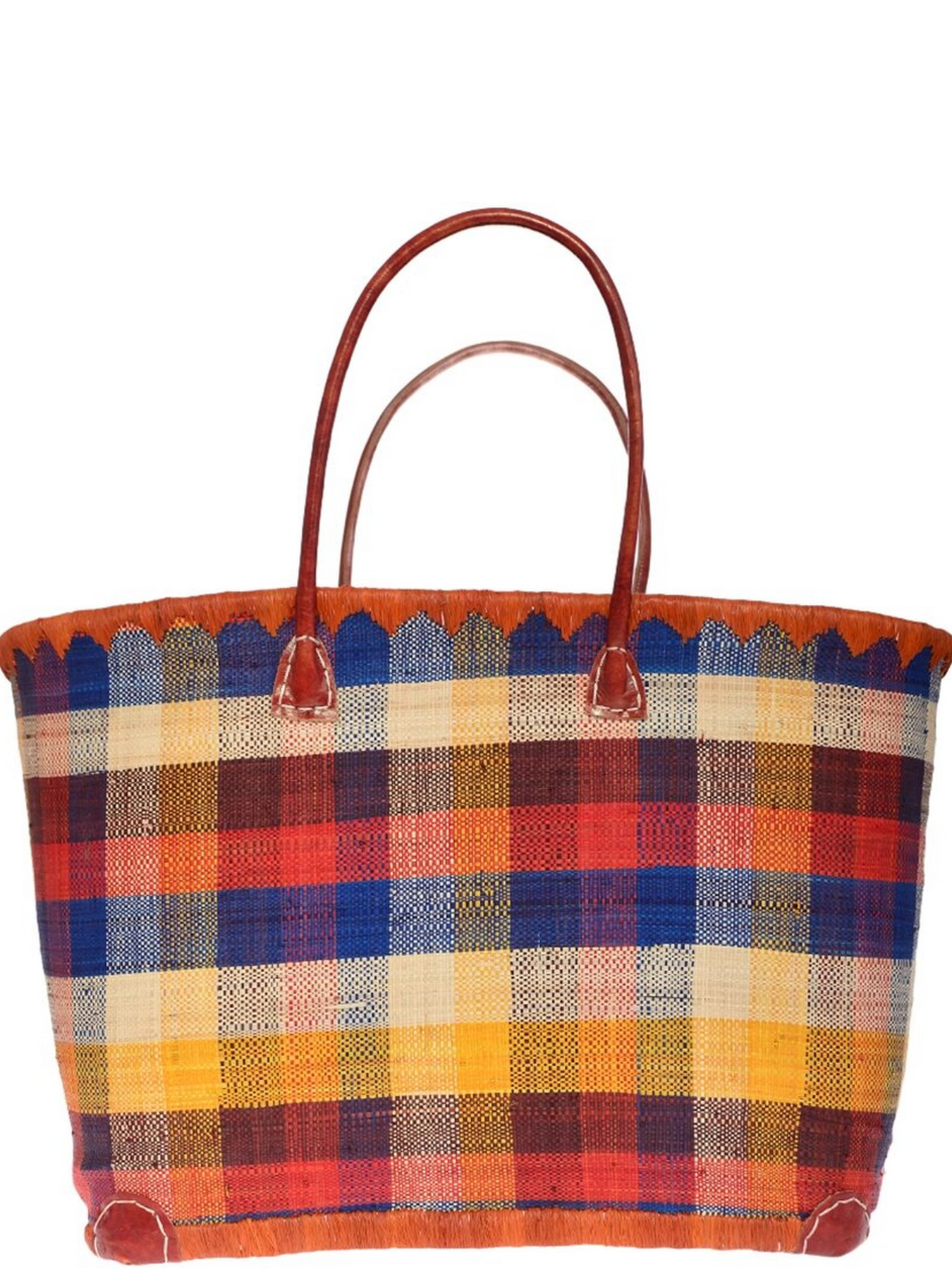 Пляжная сумка Le Comptoir de la plage модель Madras_GM_Caramel Фото