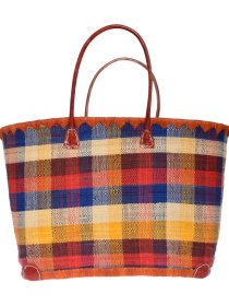 Пляжная сумка Le Comptoir de la plage модель Madras_GM_Caramel Фото