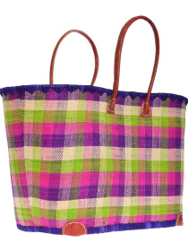 Пляжная сумка Le Comptoir de la plage модель Madras_GM_Prune Фото