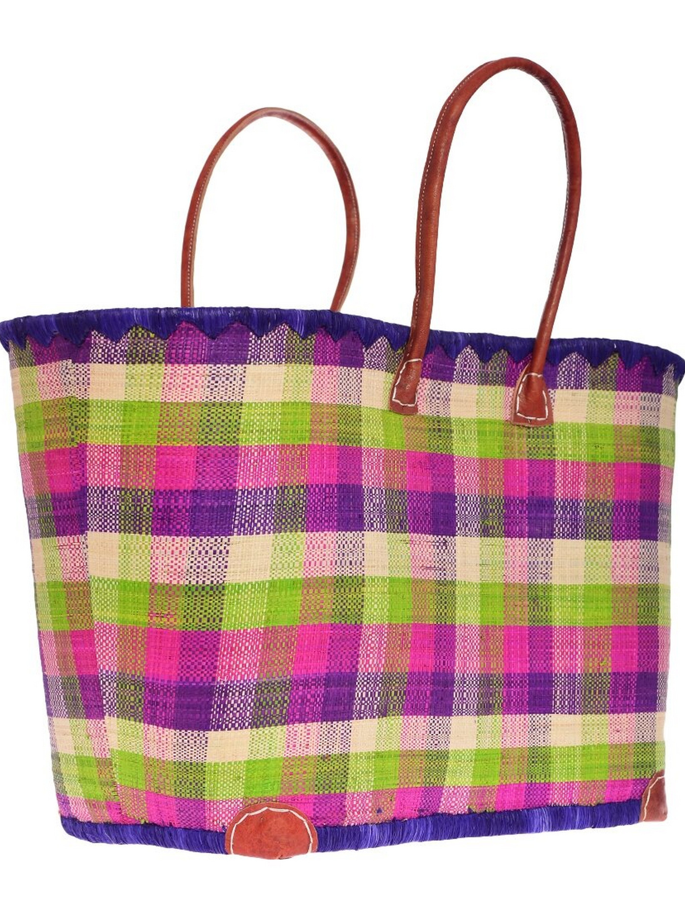 Пляжная сумка Le Comptoir de la plage модель Madras_GM_Prune Фото