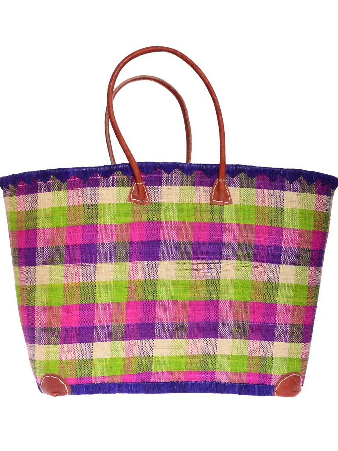 Пляжная сумка Le Comptoir de la plage модель Madras_GM_Prune Фото