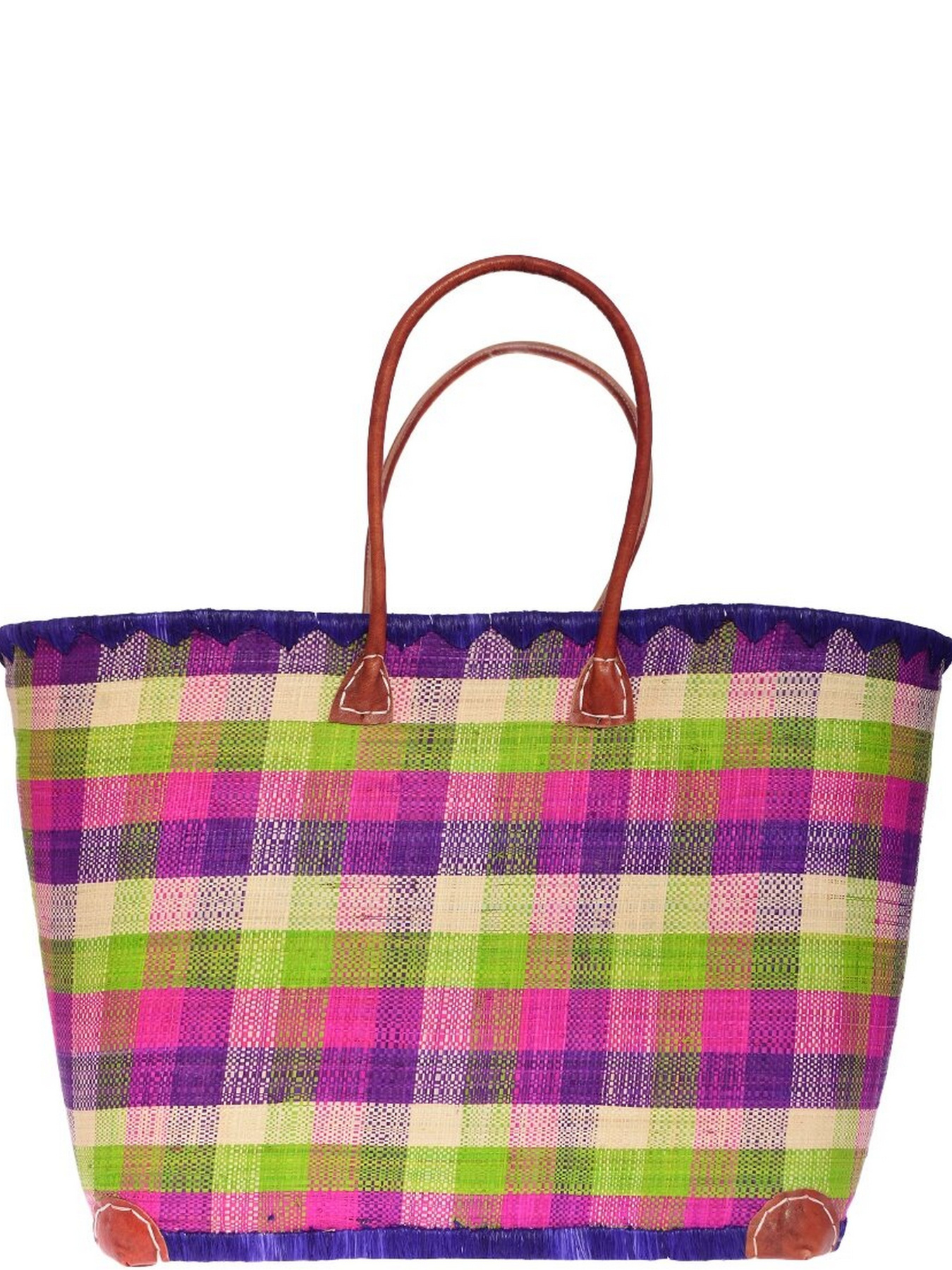 Пляжная сумка Le Comptoir de la plage модель Madras_GM_Prune Фото