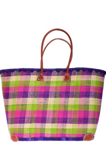 Пляжная сумка Le Comptoir de la plage модель Madras_GM_Prune Фото