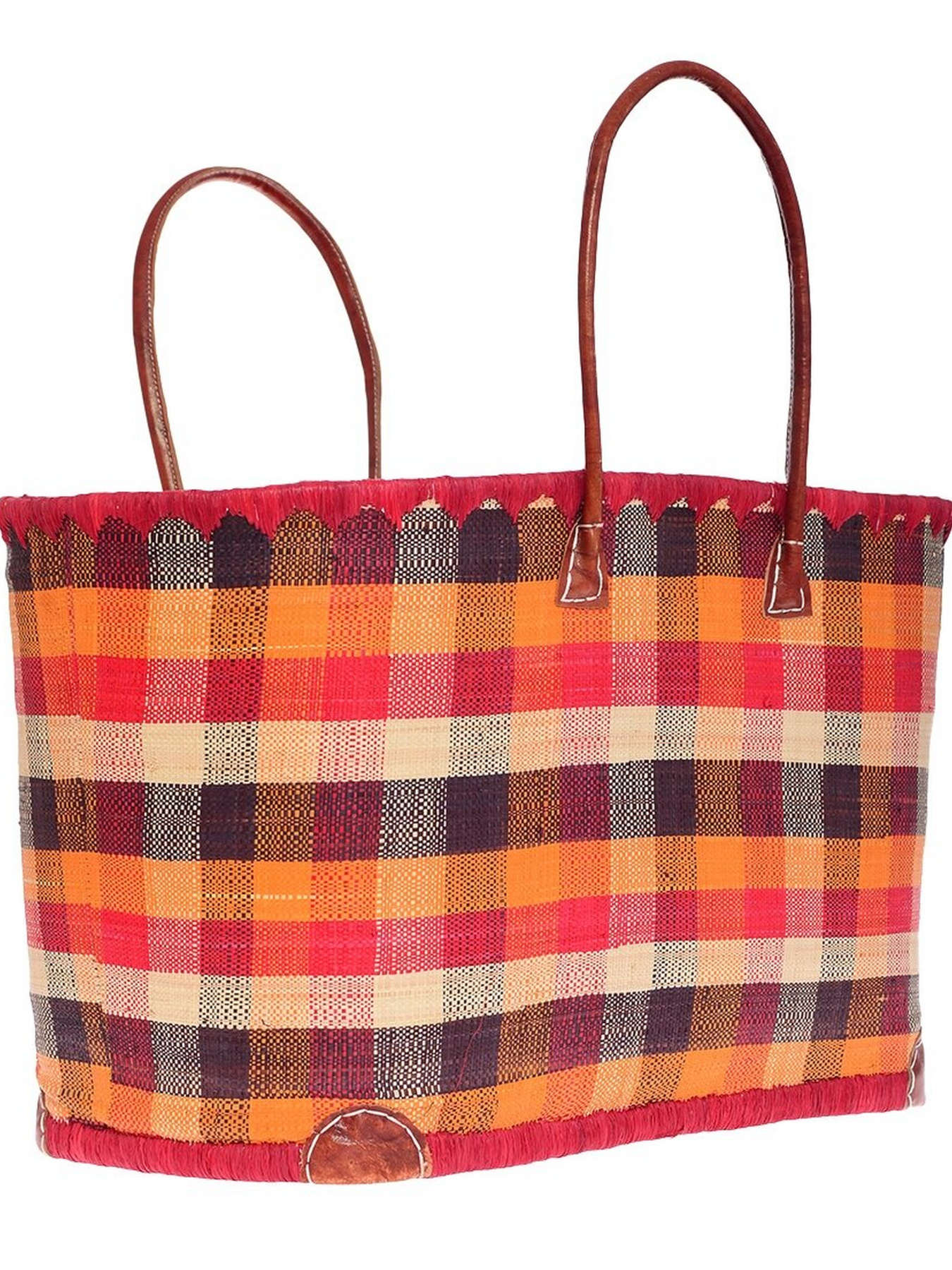 Пляжная сумка Le Comptoir de la plage модель Madras_GM_Rouge Фото