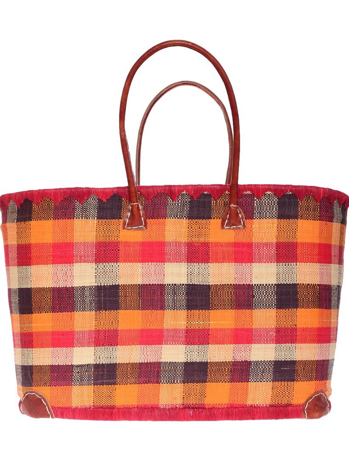 Пляжная сумка Le Comptoir de la plage модель Madras_GM_Rouge Фото