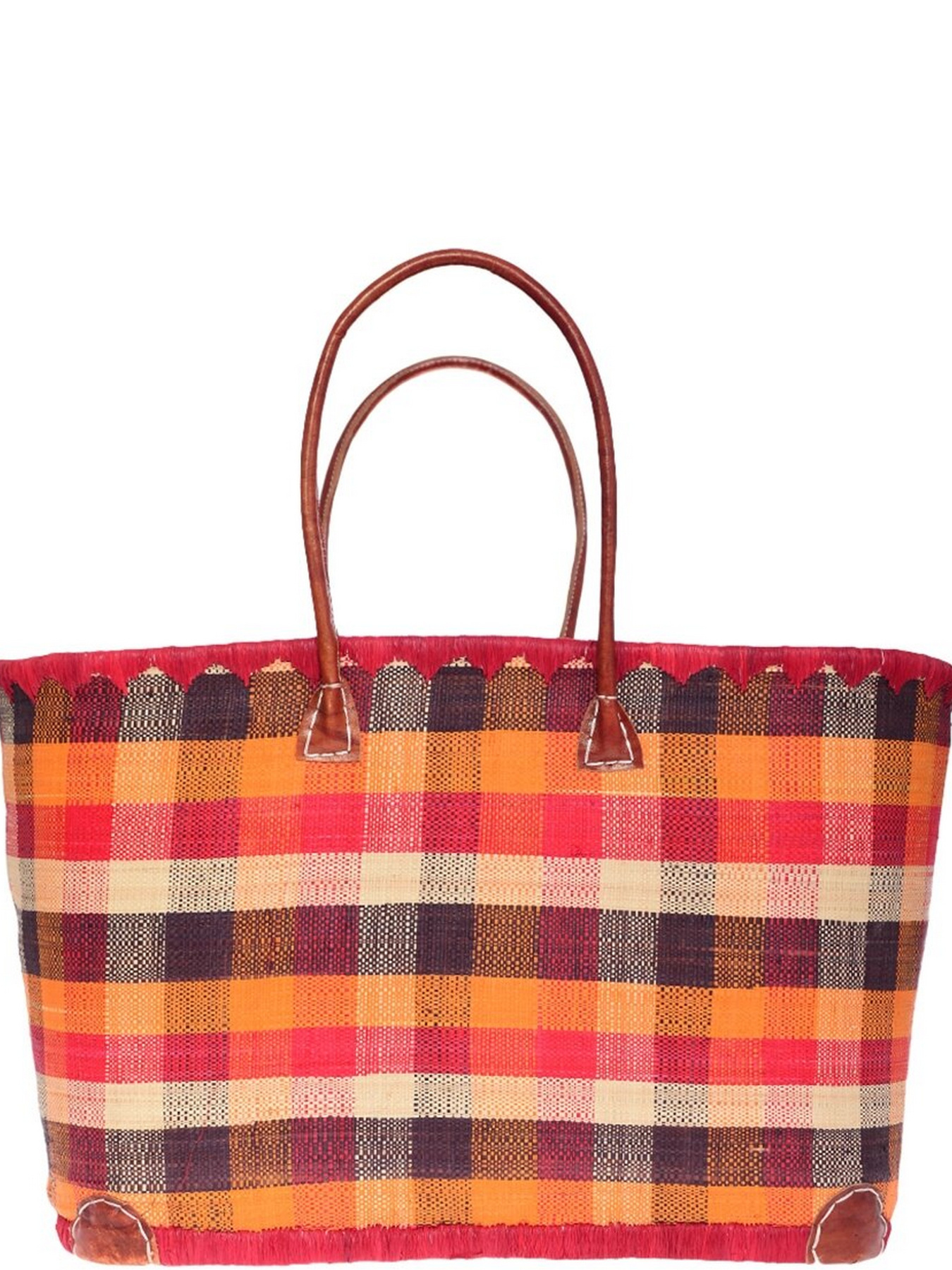 Пляжная сумка Le Comptoir de la plage модель Madras_GM_Rouge Фото