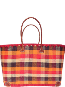 Пляжная сумка Le Comptoir de la plage модель Madras_GM_Rouge Фото