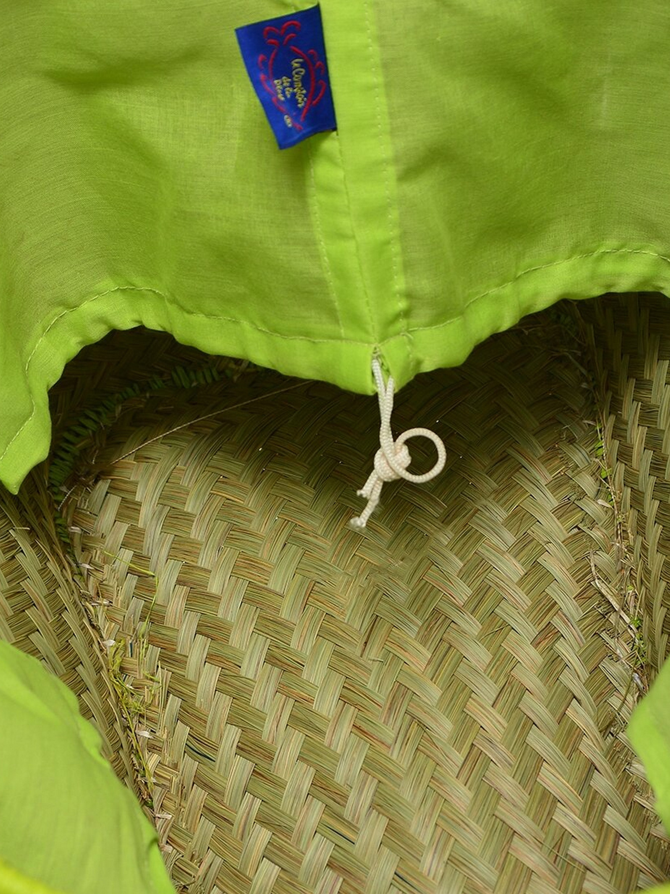 Пляжная сумка Le Comptoir de la plage модель Madras_GM_Vert_Anis Фото