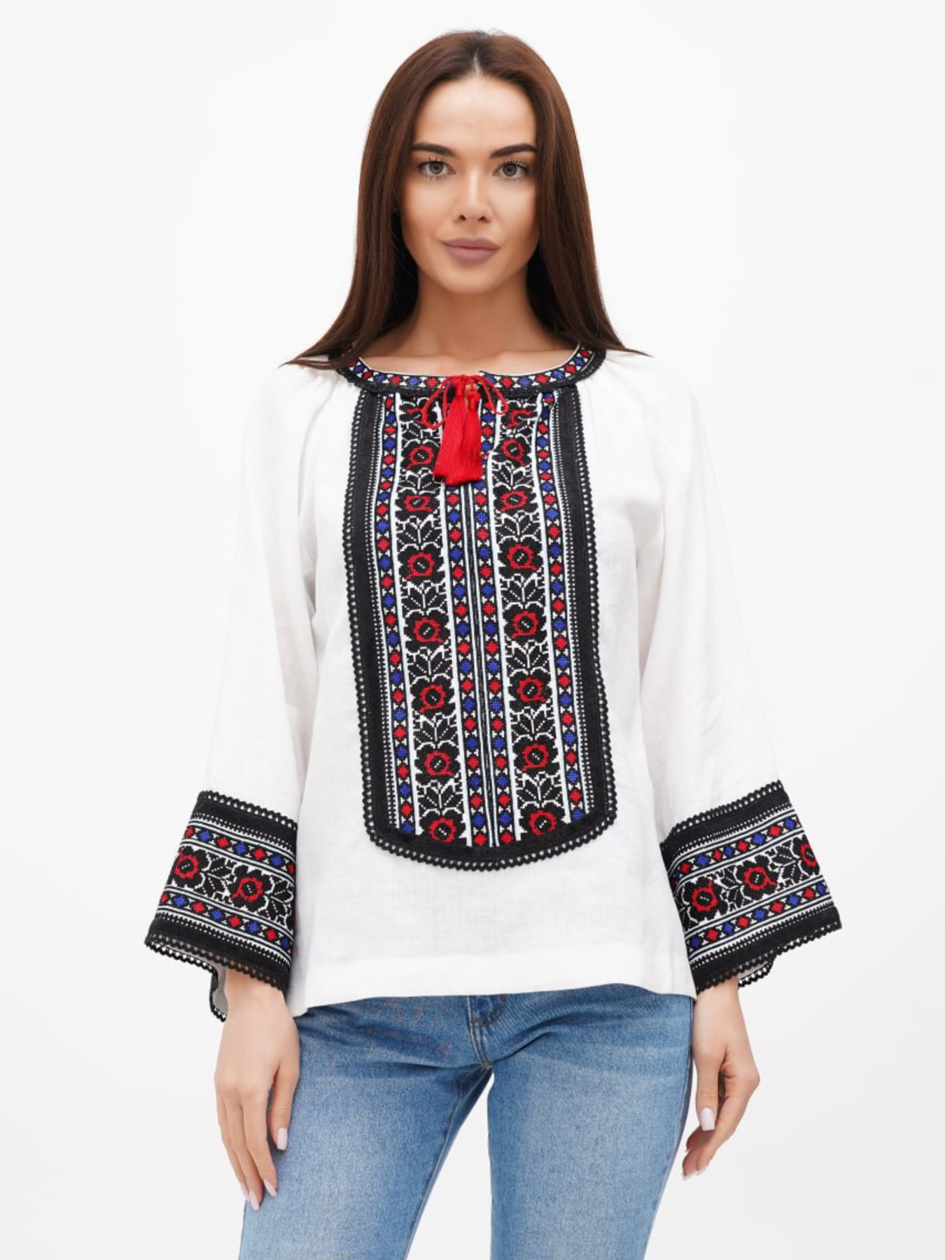 Вышитая рубашка Golden Trinity модель TRA02 Фото