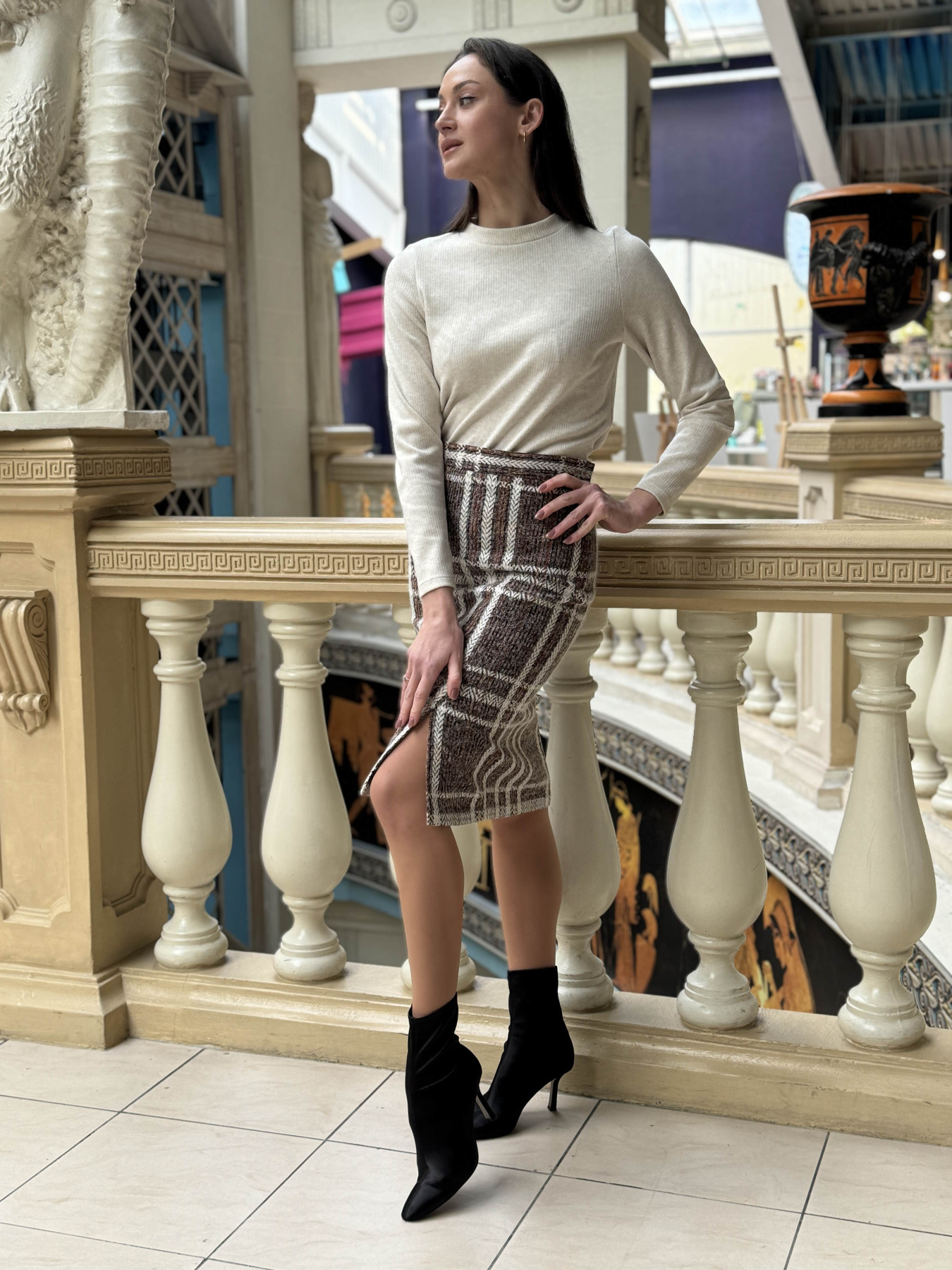 Юбка миди CAT ORANGE модель 6274c Фото