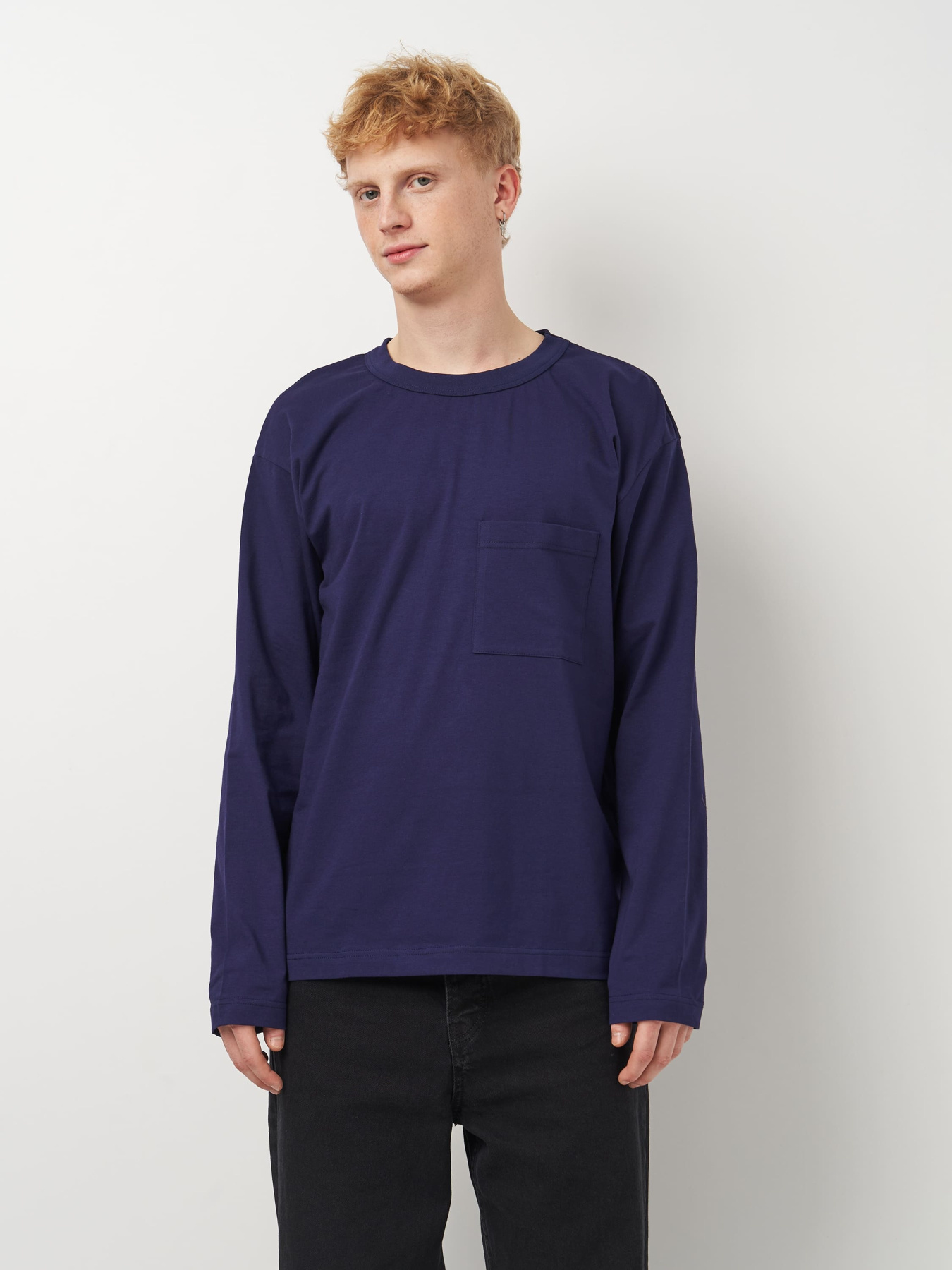 Лонгслів Роза модель 231017_navy Фото