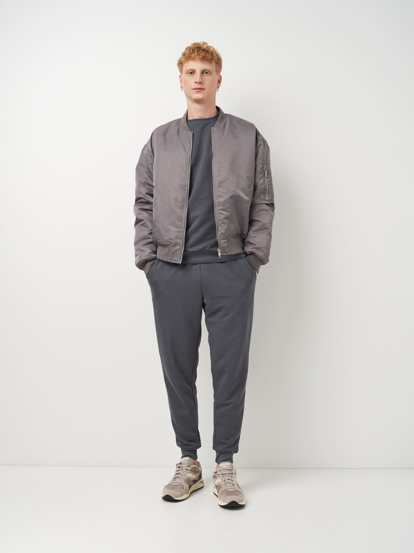 Свитшот Роза модель 210542_grey Фото