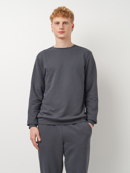 Свитшот Роза модель 210542_grey Фото