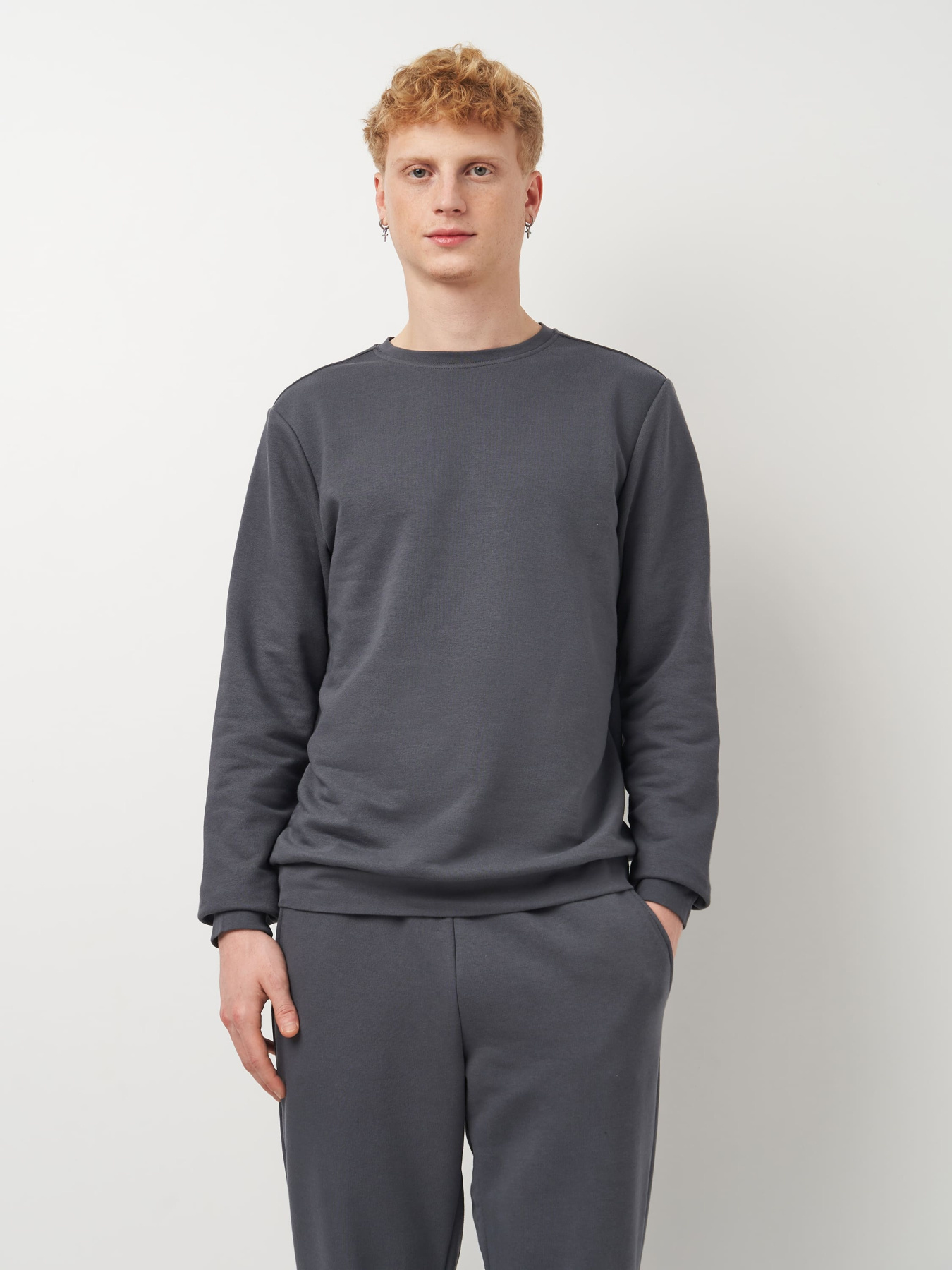 Світшот Роза модель 210542_grey Світшот Роза модель 210542_grey Фото