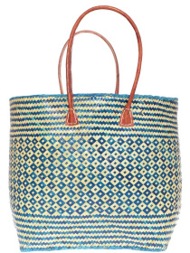 Пляжная сумка Le Comptoir de la plage модель Rayas_GM_Turquoise Фото