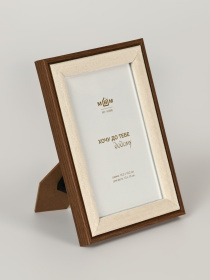 Фоторамка "Эпизоды" темное дерево с бежевым MBM MY HOME модель PH-3 BEIGE/WOOD Фото