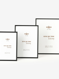 Фоторамка "Время" металлическая черная матовая MBM MY HOME модель PH-8 BLACK Фото