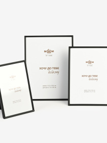 Фоторамка "Время" металлическая черная матовая MBM HOME модель PH-8 BLACK Фото