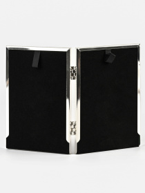 Фоторамка подвійна "Хроніка" металева срібна MBM HOME модель PH-9 SILVER Фоторамка подвійна "Хроніка" металева срібна MBM HOME модель PH-9 SILVER Фото