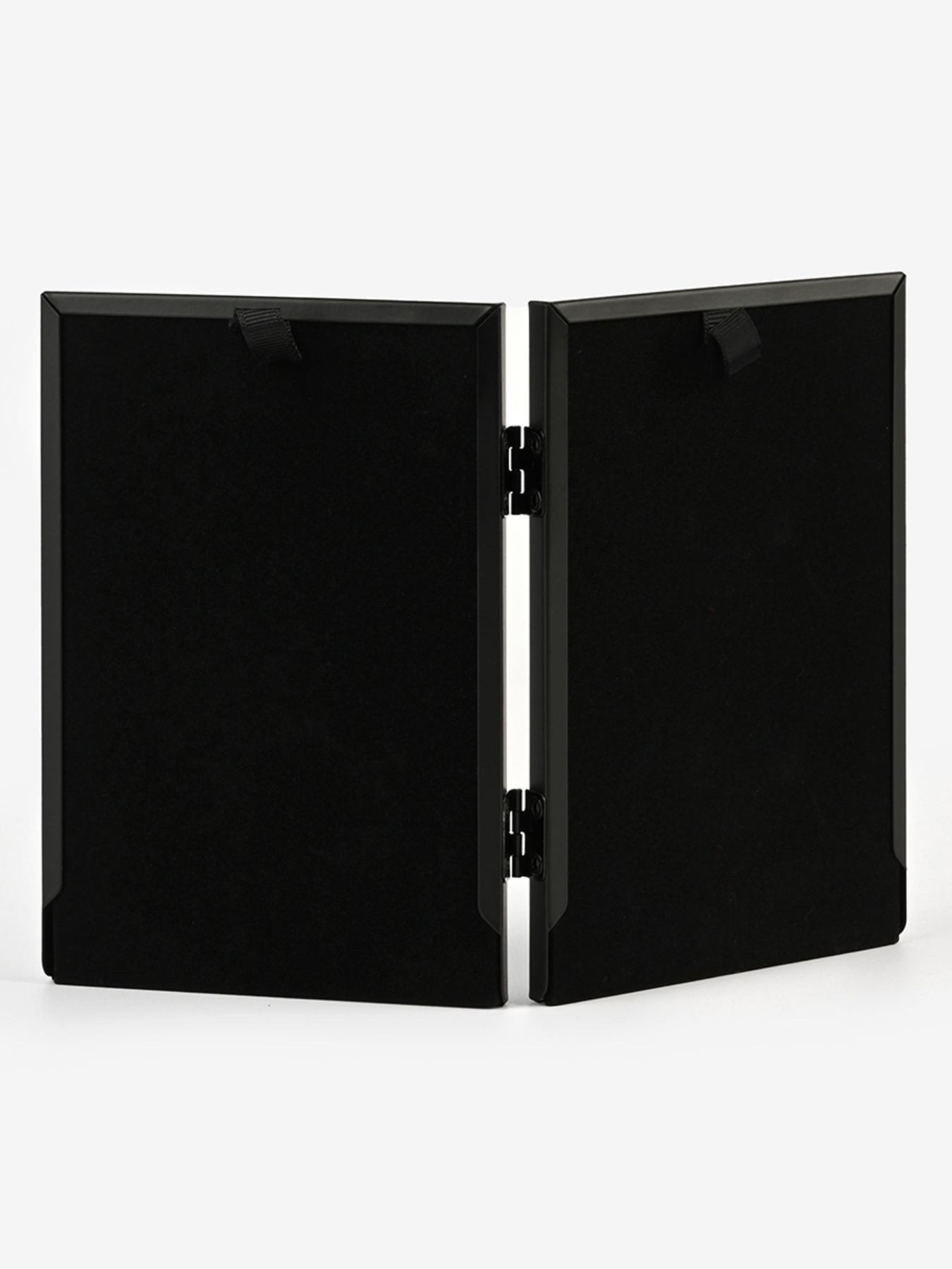 Фоторамка двойная "Хроника" металлическая черная матовая MBM MY HOME модель PH-9 BLACK Фото