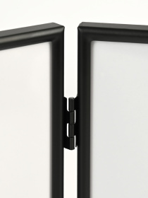 Фоторамка двойная "Хроника" металлическая черная матовая MBM MY HOME модель PH-9 BLACK Фото