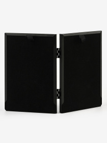 Фоторамка двойная "Хроника" металлическая черная матовая MBM MY HOME модель PH-9 BLACK Фото