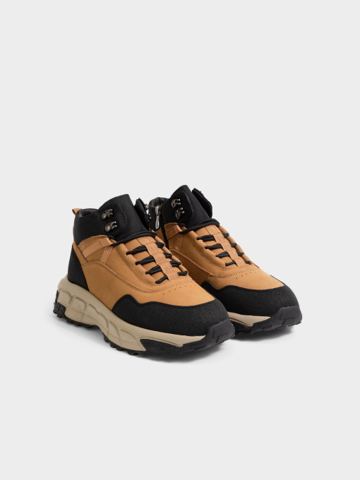 Чоловіче взуття, Колір Помаранчевий, Матеріал верху Шкіра з покр