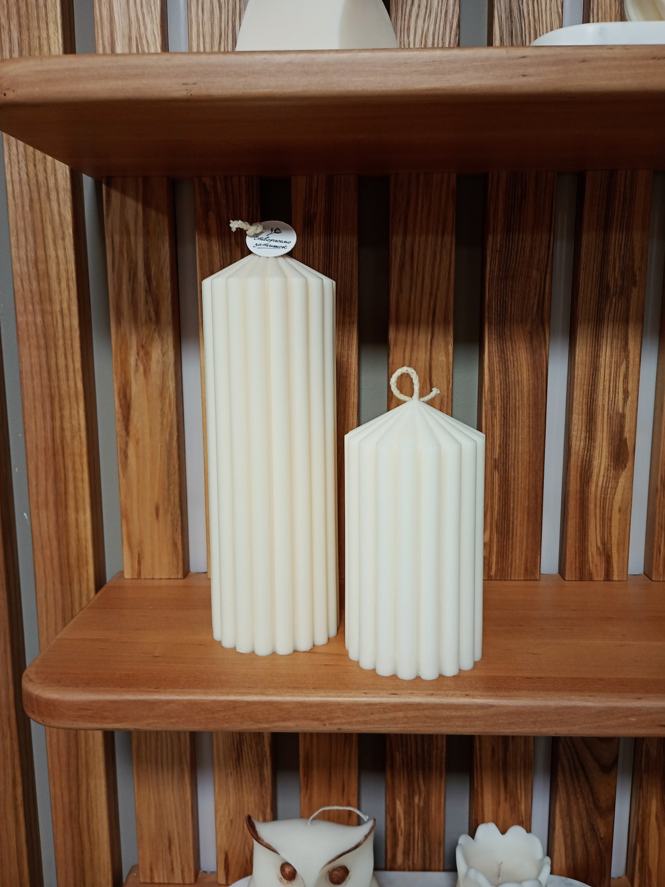 Набір свічок "Текстурний Релакс" з натурального соєвого воску Candle Design модель 200.0007 Фото