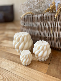 Набор свечей "Вязаное тепло" из натурального соевого воска Candle Design модель 200.0008 Фото