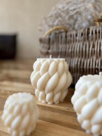 Набор свечей "Вязаное тепло" из натурального соевого воска Candle Design модель 200.0008 Фото