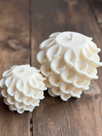 Набор фигурных свечей "Кружево" из натурального соевого воска. Candle Design модель 200.0026 Фото