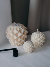Набор фигурных свечей "Кружево" из натурального соевого воска. Candle Design модель 200.0026 Фото