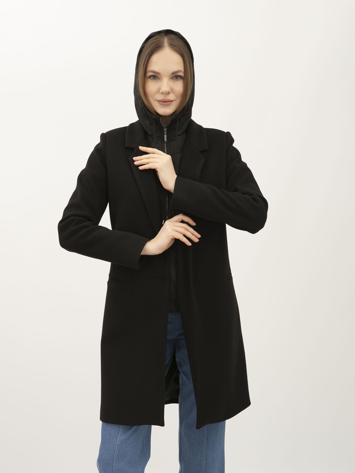 Пальто Lesia модель Karo01BlackWMNSCTLS Фото