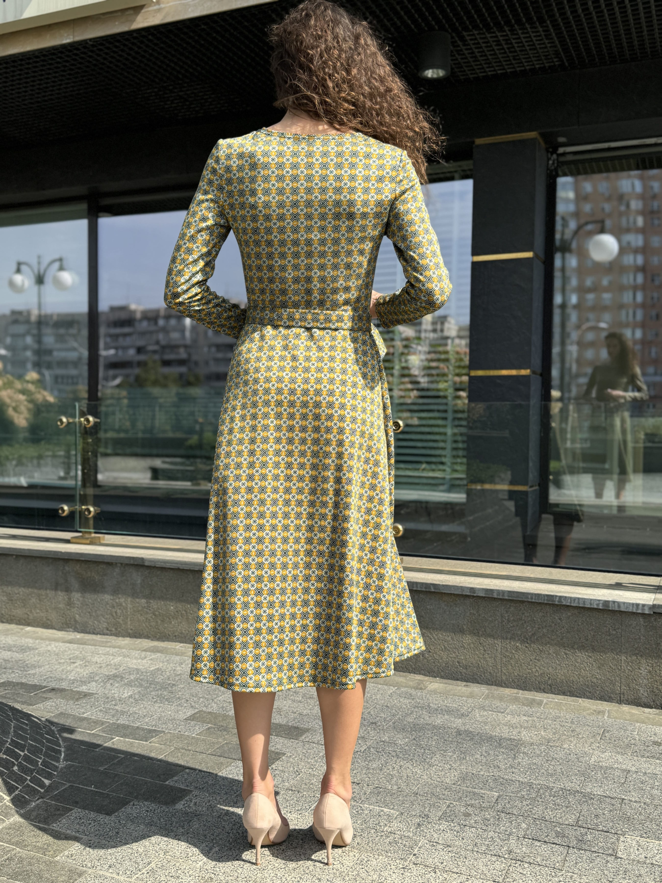 Платье миди CAT ORANGE модель 5801c Платье миди CAT ORANGE модель 5801c Фото