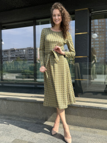 Платье миди CAT ORANGE модель 5801c Платье миди CAT ORANGE модель 5801c Фото